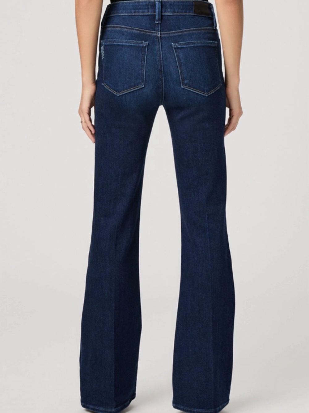 PAIGE High Rise Laurel Canyon Boot Cut Jean in Dark Wash - Picture 3 of 10